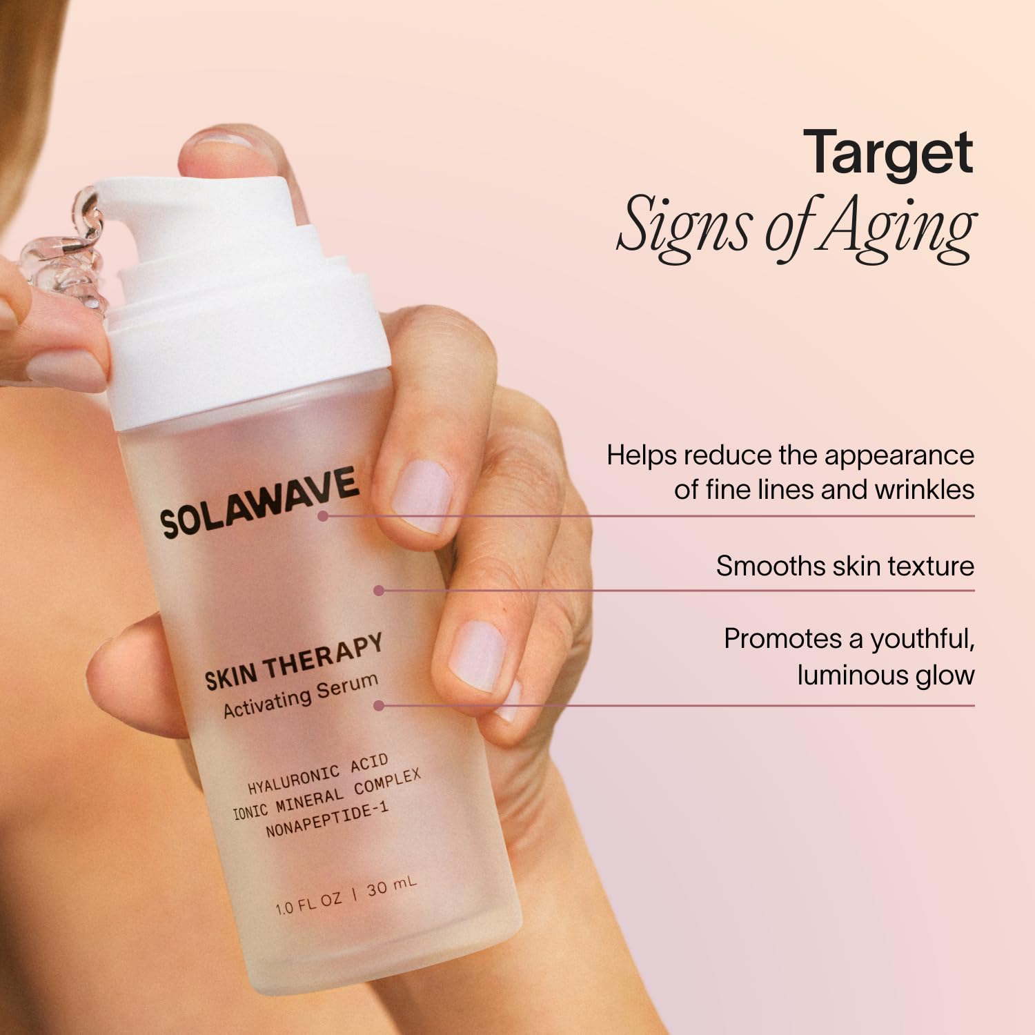 SolaWave Skin Therapy Activating Serum with 1 Refill | Enhance Red Light Therapy Wand Results | Hydrating Skincare for Microcurrent Galvanic Current
