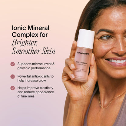 SolaWave Skin Therapy Activating Serum with 1 Refill | Enhance Red Light Therapy Wand Results | Hydrating Skincare for Microcurrent Galvanic Current
