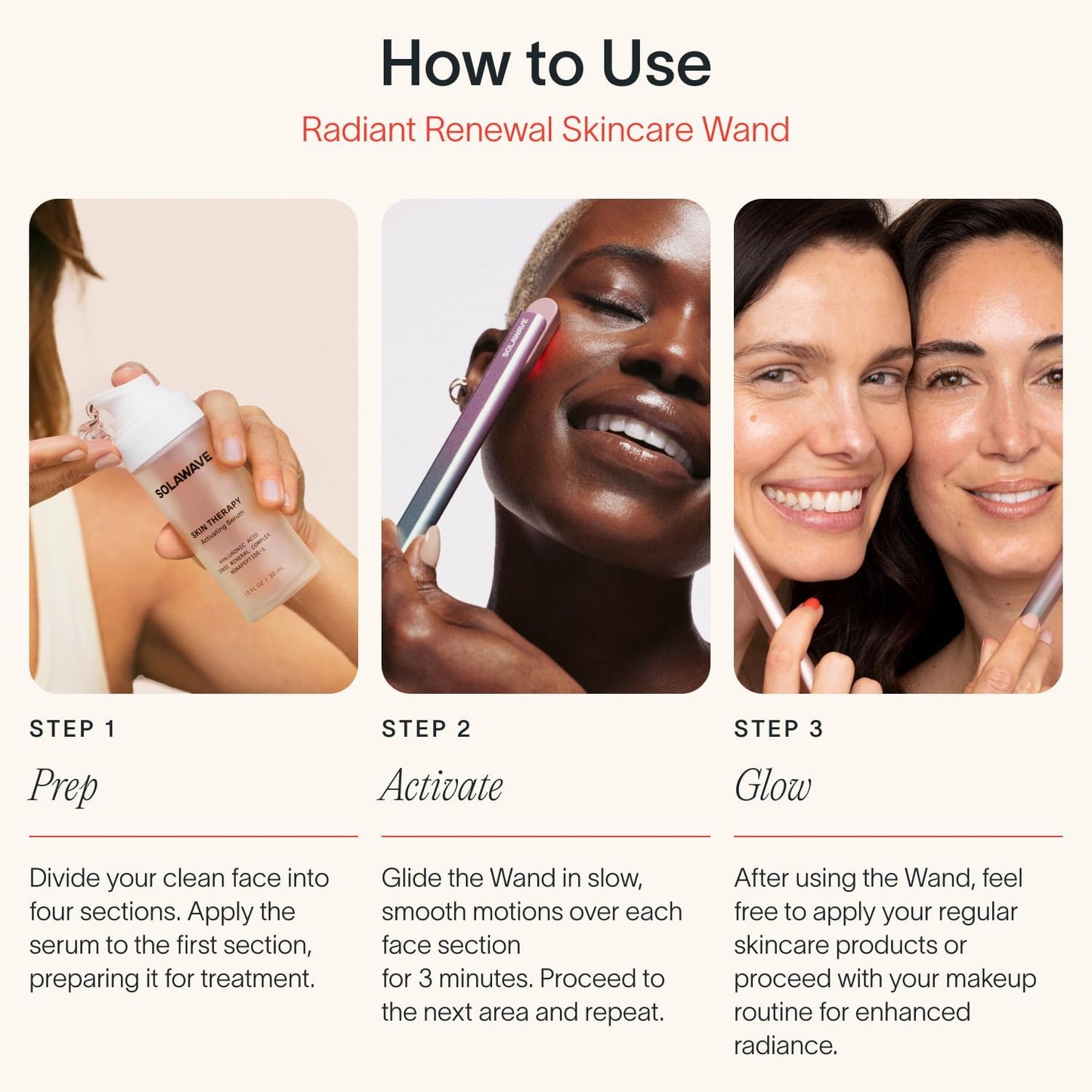 SolaWave Skin Therapy Activating Serum with 1 Refill | Enhance Red Light Therapy Wand Results | Hydrating Skincare for Microcurrent Galvanic Current